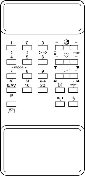Control remoto de sustitución para Clarivox GTV0136