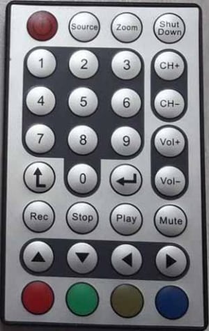 Replacement remote control for Behold HYBRID TV STICK PRO UB423-D