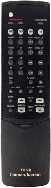 Control remoto de sustitución para Harman Kardon AVR5RC