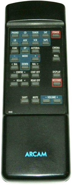 Replacement remote control for Arcam CR40