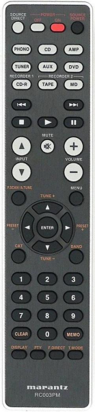 Replacement remote control for Marantz PM5003