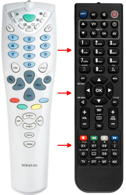 Replacement remote control for Palsonic MODEL7600WS