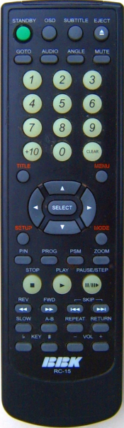 Replacement remote control for Bbk BBK-938S
