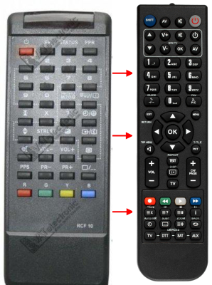 Replacement remote control for Prima RC-F10,RC-F16,XT-3775