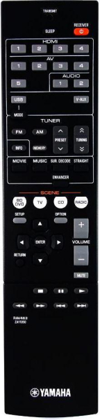 Replacement remote control for Yamaha RX-V373BL