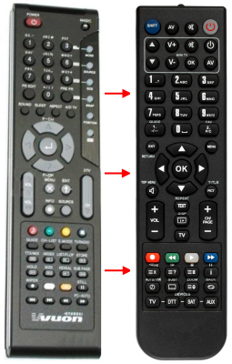 Replacement remote control for Hyundai LT26AW001