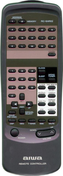 Replacement remote control for Aiwa AV-X150