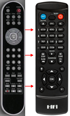 Replacement remote control for LG 20LC1RB-ZG