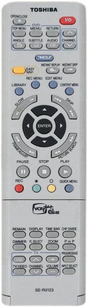 Replacement remote control for Toshiba RD-XS34