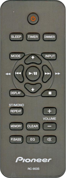 Replacement remote control for Pioneer RC-953S