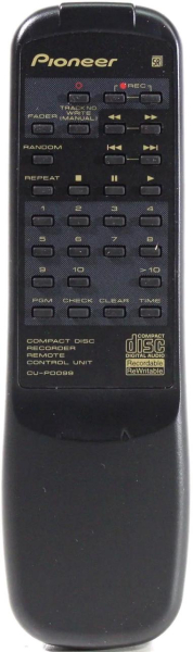 Replacement remote control for Pioneer PDR-04