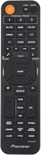 Replacement remote control for Pioneer VSX-534
