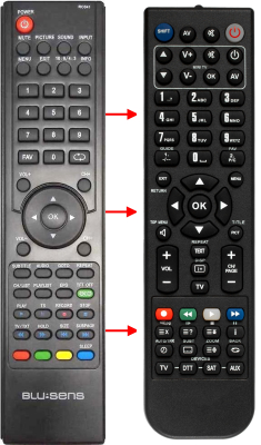 Replacement remote control for Blu:sens H210MCRST-2B-19PSP-1101538