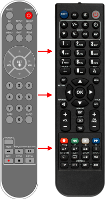 Replacement remote control for LG 15LC1R-2