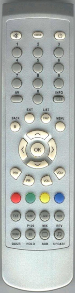 Replacement remote control for Hb HB71-5A KREMS DVB-T
