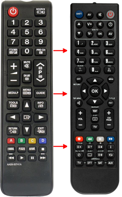 Replacement remote control for Samsung UE32F4000AWXXH