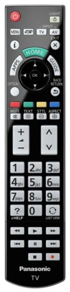Replacement remote control for Panasonic N2QAYB000715