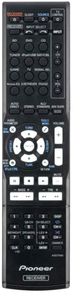 Replacement remote for Pioneer AXD7660, VSX522K, 8300766000010IL