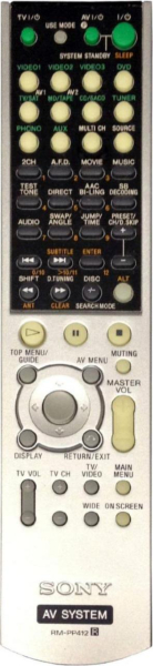 Replacement remote control for Sony STR-DB790