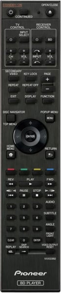 Replacement remote control for Pioneer VXX3382