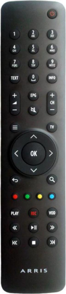 Replacement remote control for Arris VIP1103