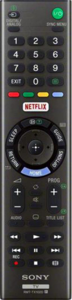 Replacement remote control for Sony KDL-43W750E