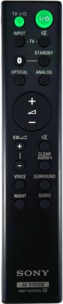 Replacement remote control for Sony SA-CT180