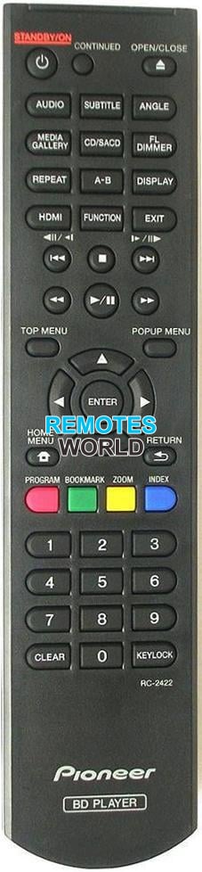 Replacement remote control for Pioneer BDP-180