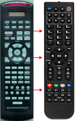 Télécommande de remplacement pour B&K Basic Functions AV7.1, Ref 50 SR10 AVR307 AVR305