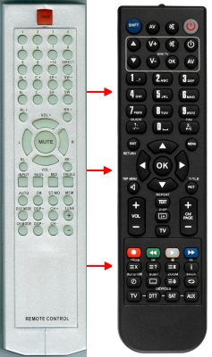 Replacement remote for Divinci Sound D710, RTD710