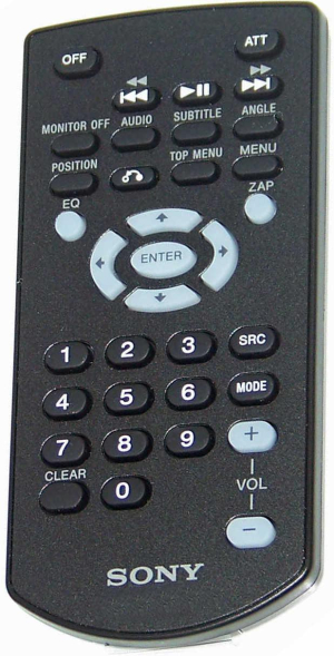 Replacement remote for Sony XNV660BT, XAV63, XAV60, XAV62BT, XAV622