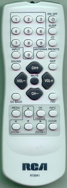 Replacement remote for Rca J26L637 MASTER, J26H700 MASTER