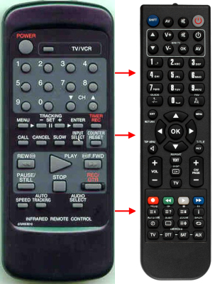 Replacement remote for Orion 076R0EB010, VR5006