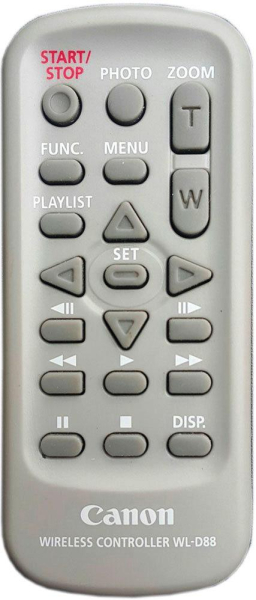 Replacement remote for Canon FS10, WLD88, HF100, VIXIA HFS10, HFS10