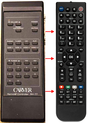 Télécommande de remplacement pour Fisher CA283, CA285, 4192970210, REM285