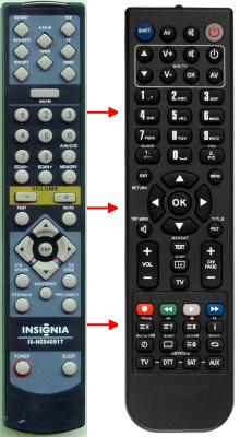 Replacement remote for Insignia AV2686700, ISHC040917