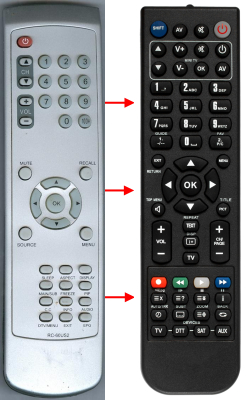 Replacement remote for Emprex HD3701P, RC60US2