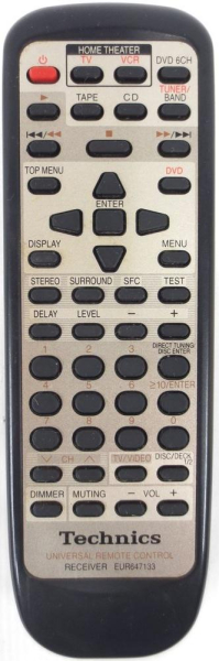 Replacement remote for Technics SA-DA8K SA-DX1040