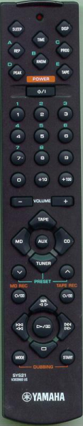 Replacement remote for Yamaha MCRE100, RXE100, CDXE100, V3939600