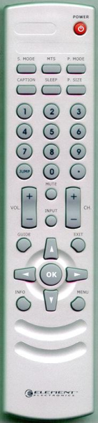 Replacement remote for Element FLX1510, CCFLX32021, FLX2610, FLX3210