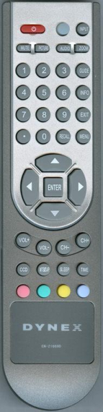 Replacement remote for Dynex DXL4010A, EN21669D, 1061531, DX32L130A10
