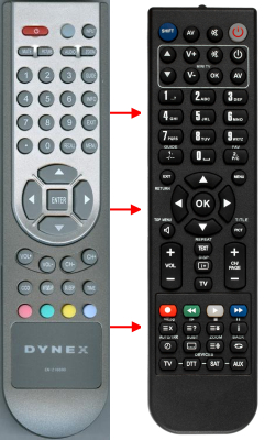 Replacement remote for Insignia EN21669I