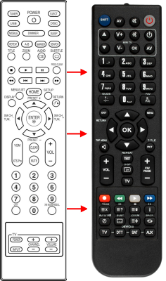 Replacement remote for LG LFD790, AKB30283501