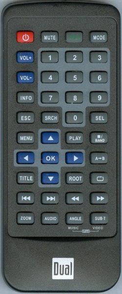 Replacement remote for Dual XDVD8183, DLI8183, XDVD8183N