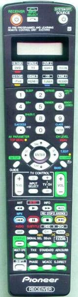 Replacement remote for Pioneer AXD7490, VSX91TXH