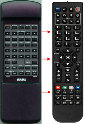 Controlo remoto de substituição para Yamaha CDM900, CDM1, V2095900
