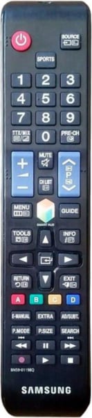 Replacement remote control for Samsung HG32EE690DBXEN