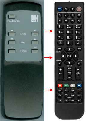 Replacement remote for Kef PSW4000, 891200470, PSW5000, PSW3500