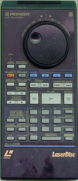 Replacement remote for Pioneer VXX1142, LDW1, CULD015