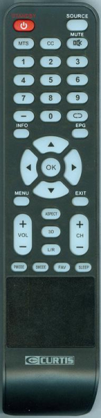 Replacement remote for Curtis LCD4299A